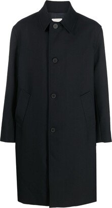 Single-Breasted Wool Coat-CZ