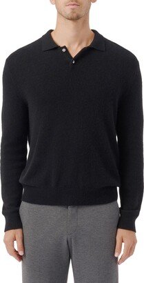 Long Sleeve Cashmere Polo Sweater