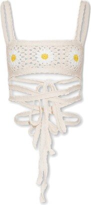 Daisy Crochet Cropped Top