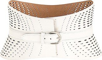 Bustier Belt in White