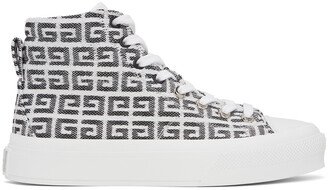 White 4G Jacquard City Sneakers