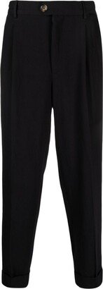 PT Torino Turn-Up Hem Tapered Trousers