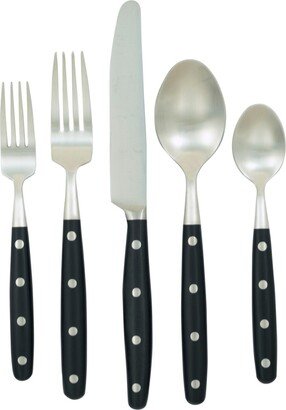 Lyon Ebony Flatware 20 Piece Set, Service for 4