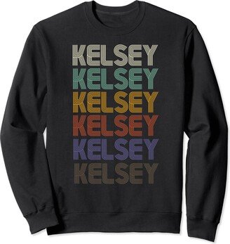 KELSEY First Name Retro Vintage 90s Stylet Sweatshirt