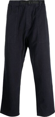 Tapered-Leg Cotton Trousers-AI