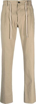 Anton-COR drawstring tapered trousers