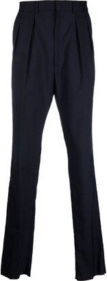 Pleated Tapered-Leg Trousers-AF