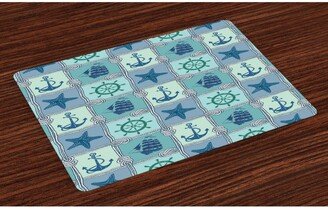 Ships Wheel Place Mats, Set of 4