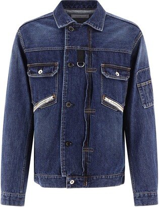 Buttoned Denim Jacket-AC