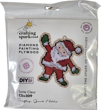 Crafting Spark Santa Claus CSW309 Diamond Painting on Plywood Kit