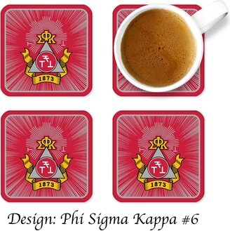 Phi Sigma Kappa Beverage Coasters Square | Set Of 4