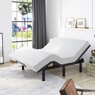 Snake River Décor Full Size Adjustable Bed Base, Motorized Incline, Only Base, Grey