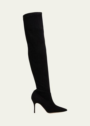 Paschalari Suede Over-The-Knee Boots