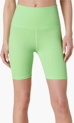 Ribbed High Waist Biker Short In Mint