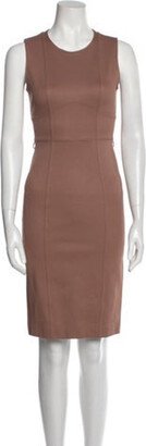 Crew Neck Knee-Length Dress-AD