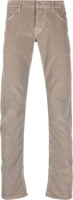 Corduroy Slim-Fit Trousers-AB