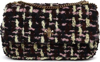 Kira Tweed Foldover Mini Crossbody Bag