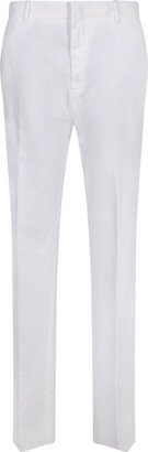 Slim Cut White Trousers