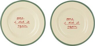 Laetitia Rouget Green 'Oops I Did It Again' Dessert Plate Set