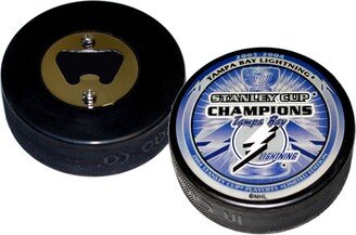 2004 Tampa Bay Lightning Stanley Cup Champions Hockey Puck Bottle Opener