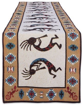 Kokopelli Tapestry Table Runner 13 x 72