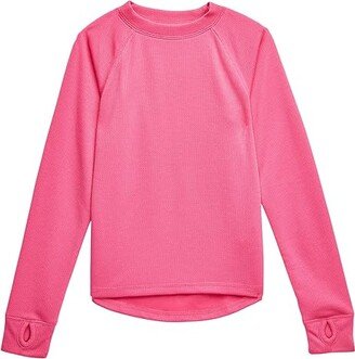 Wicked Warm Midweight Underwear Top (Big Kids) (Pink Berry) Clothing