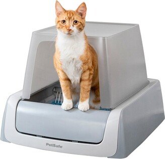 ScoopFree Self-Cleaning Crystal Cat Litter Box - White
