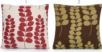 Tapestry Red Or Green Branches, Leaves Decorative Pillow Cover. Accent Throw Pillow, Home Decor.
