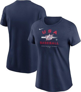 Women's Navy Usa Baseball 2023 World Baseball Classic Country T-shirt