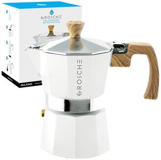 Milano Stovetop Espresso Maker Moka Pot 3 Espresso Cup Size 5 oz