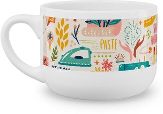 Mugs: Send Joy - Multi Latte Mug, White, 25Oz, Multicolor