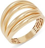 14K Yellow Gold Multi Row Ring - 100% Exclusive