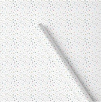 25 sq ft Colorful Polka Dot Christmas Gift Wrap White - Wondershop™