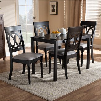 Design Studios Lucie Modern And Contemporary 5Pc Wood Dining Set