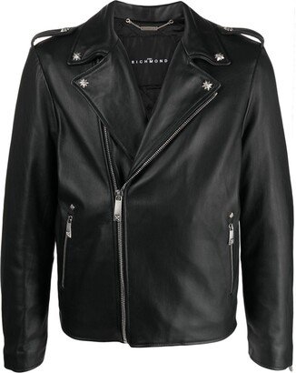 Mililo leather biker jacket