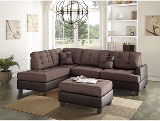 Sectional Sofa Cushion Tufted Reversible Chaise Ottoman