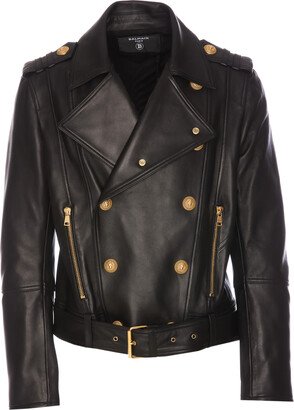 Double Breasted Biker Jacket