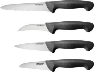 Paring Knife Set 4-Piece, High Carbon Stainless Steel Kitchen Knives, Includes-Utility, Paring, Vegetable, Peeling Knife, Ergonomic Handle
