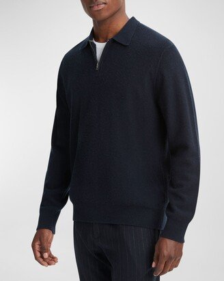 Men's Boiled Cashmere Quarter-Zip Sweater