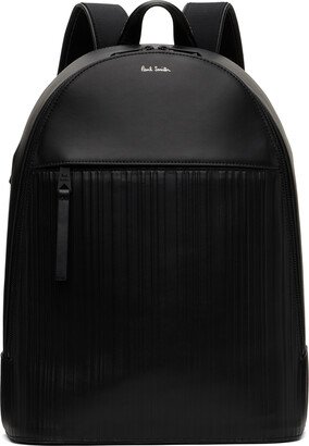 Black Embossed Backpack-AA