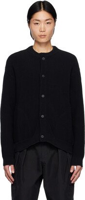 Uniform Bridge Black Round Neck Cardigan