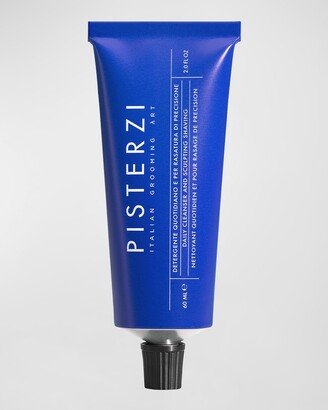 PISTERZI Daily Cleanser And Sculpting Shaving Gel, 2 oz.