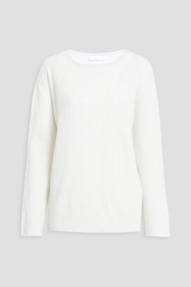 Merino wool, silk and cashmere-blend sweater
