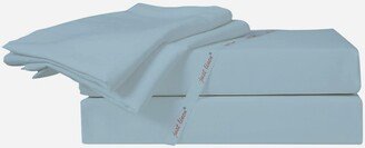 Just Linen Home Fashions 300 TC Fine 100pct Egyptian Quality Cotton Sateen Solid Sheet Set-AA