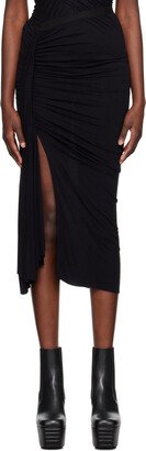 Black Fog Midi Skirt