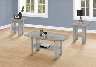 Monarch Specialties Table Set, 3pcs Set, Coffee, End, Side, Accent, Living Room, Laminate, Transitional - 35.5L x 21.5W x 16.25H