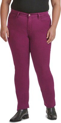 Sateen Slim Straight Leg Jeans