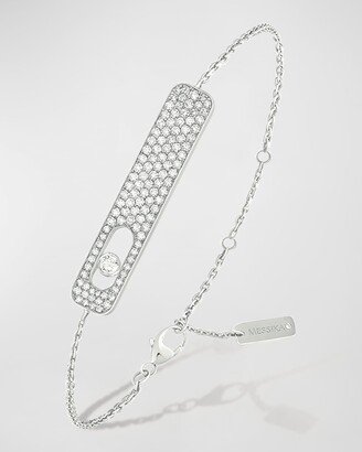 My First Diamond 18K White Gold Pave Bracelet