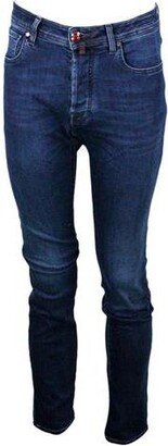 Nick J622 Jeans In Premium Edition 5-pocket Stretch Denim With Button Closure And Branded Label