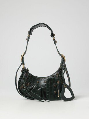 Le Cagole bag in crocodile print leather